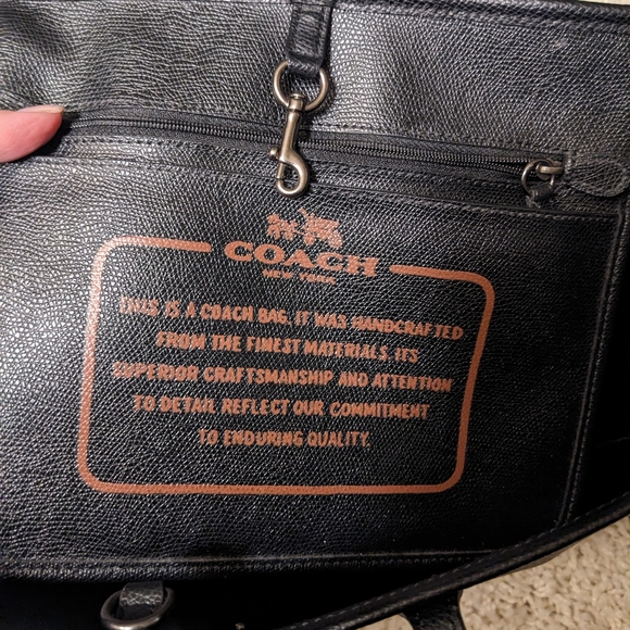 COACH STAR CANYON PRINT COATED CANVAS LARGE CITY Stars TOTE (Black & Brown) - Picture 2 of 8